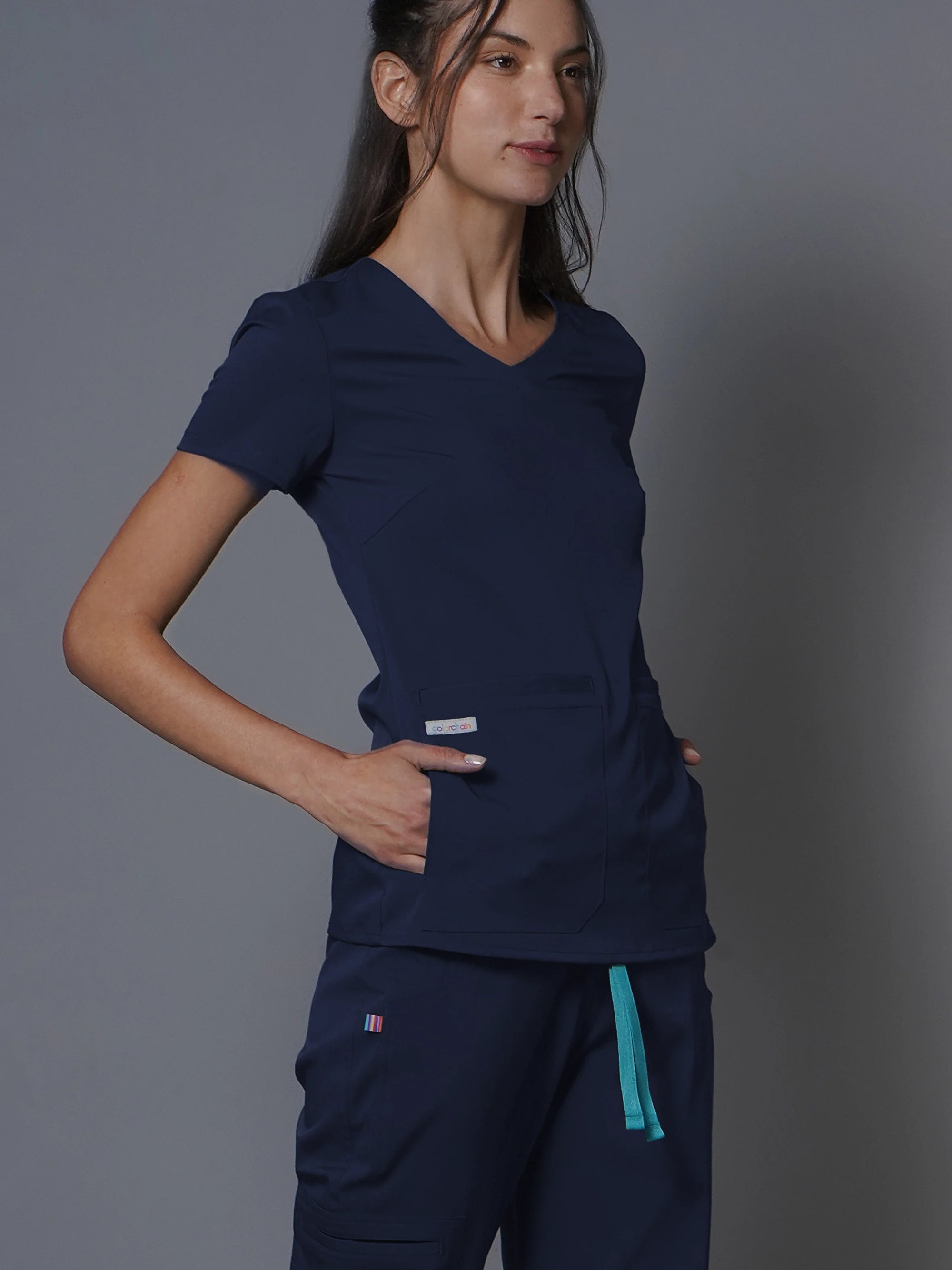 Top Copacabana Stratos. Top uniforme médico para mujer. 