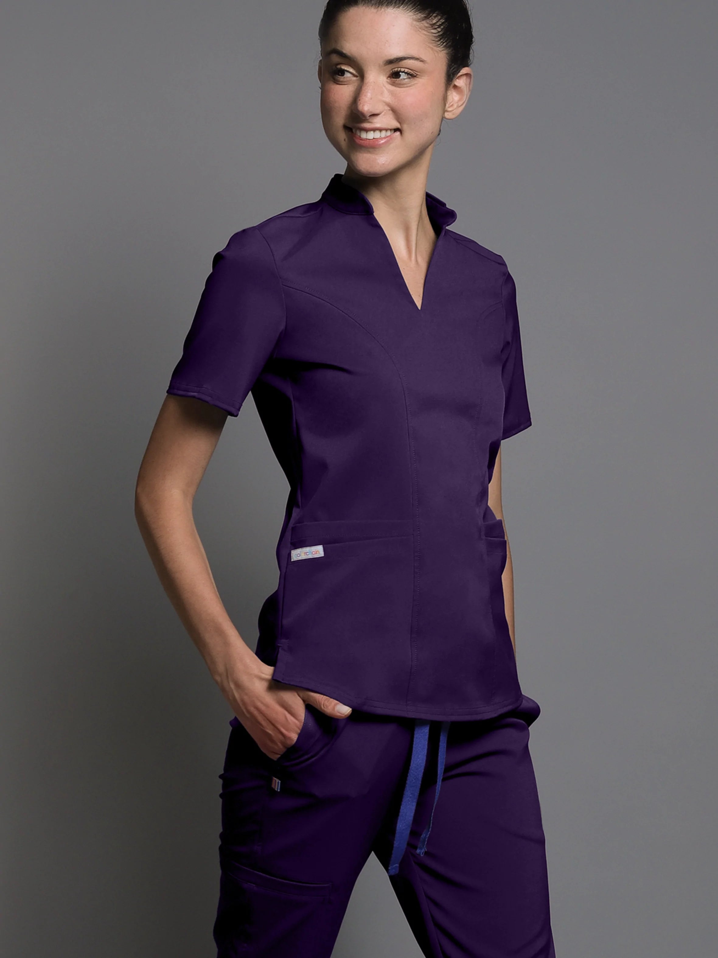 Top Otún Iris. Camisa uniforme médico para mujer. 
