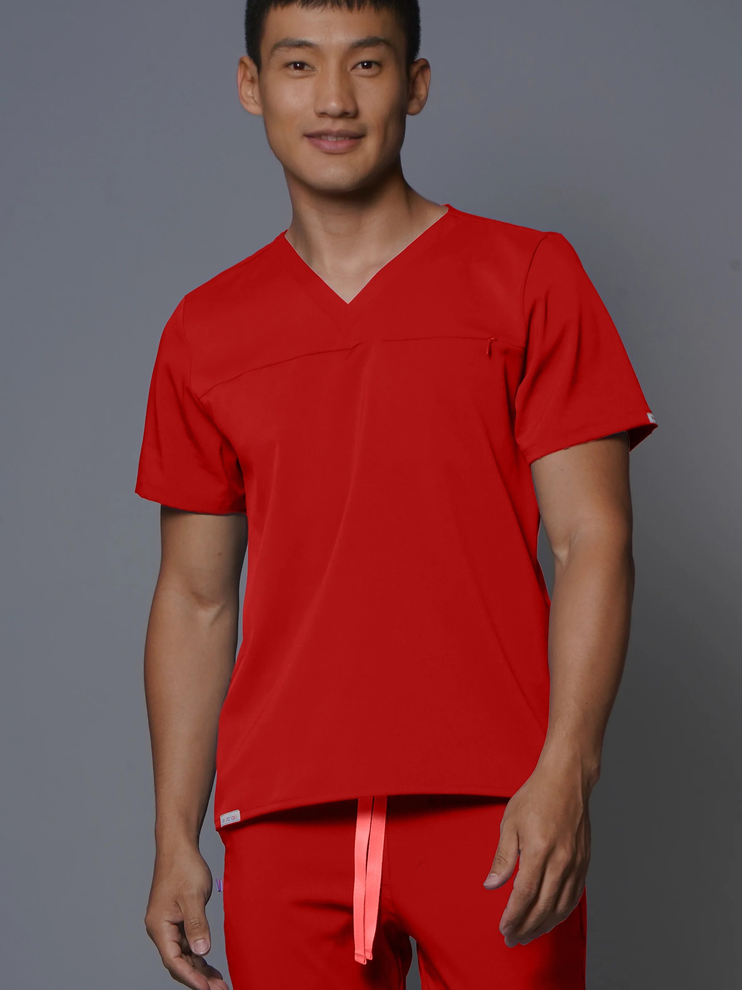 Top Pamplona Red Dragon. Top uniforme médico para hombre.