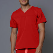 Top Pamplona Red Dragon. Top uniforme médico para hombre.