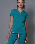Top Marsella Forest. Top uniforme médico para mujer.